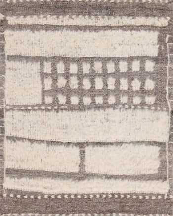 High Low Wool Pile Modern Artistic Custom Bohemian Rug Sample 60646 by Nazmiyal Antique Rugs