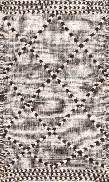 Modern Flat Woven Bespoke Custom Moroccan Kilim Rug Sample 60655 by Nazmiyal Antique Rugs