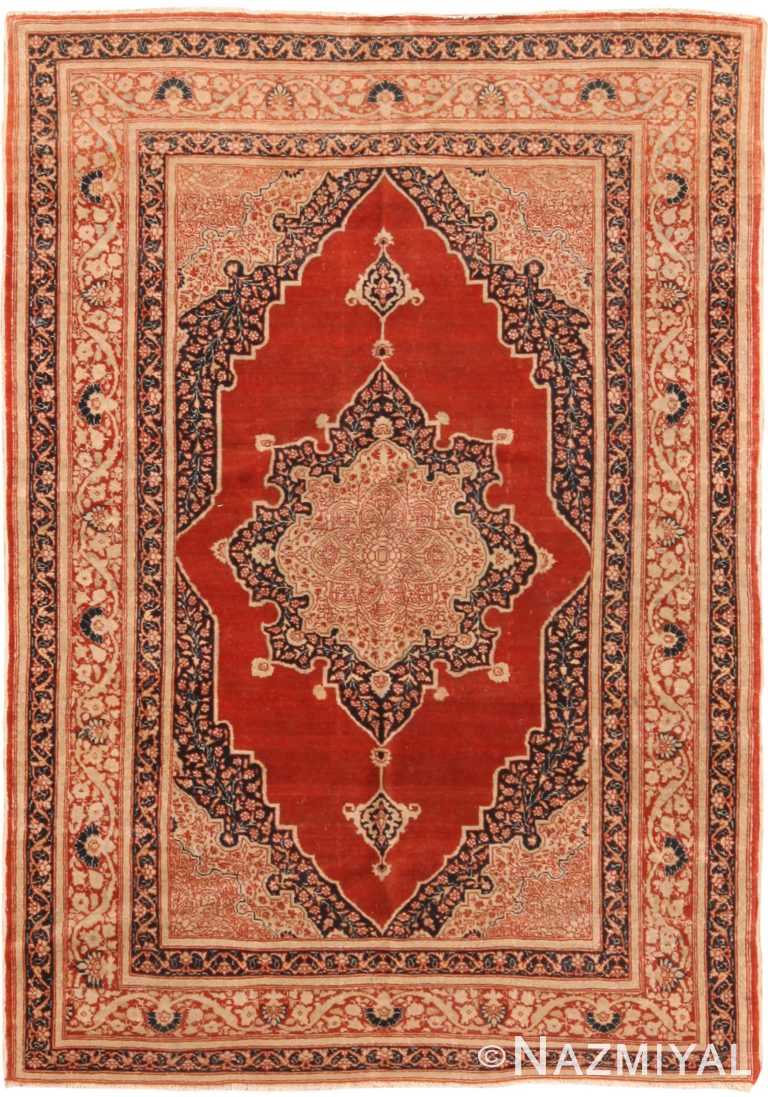 Antique Persian Tabriz Haji Jalili Rug 70816 by Nazmiyal NYC