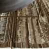 Border Of Brown Earth Tones Modern Distressed Rug 60690 by Nazmiyal Antique Rugs