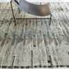 Border Of Light Gray Modern Distressed Rug 60689 by Nazmiyal Antique Rugs