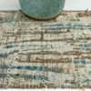 Border Of Nature Inspired Colors Modern Distressed Rug 60667 by Nazmiyal Antique Rugs