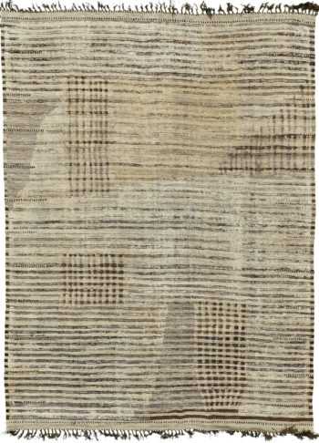 Decorative Modern Distressed Rug 60707 by Nazmiyal Antique Rugs