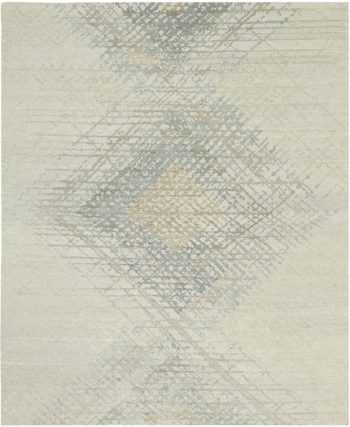 Geometric Cream Modern Boutique Rug 60735 by Nazmiyal Antique Rugs