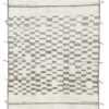Soft Ivory Wool Textured Modern Boho Chic Rug 60676 by Nazmiyal Antique Rugs
