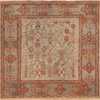 Square Antique Turkish Ghiordes Tribal Rug 70873 by Nazmiyal Antique Rugs