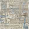 Taupe And Blue Modern Distressed Rug 60687 by Nazmiyal Antique Rugs