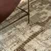 Texture Of Charcoal Brown Modern Distressed Rug 60704 by Nazmiyal Antique Rugs