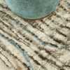 Texture Of Ivory And Blue Modern Distressed Rug 60685 by Nazmiyal Antique Rugs