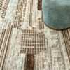 Texture Of Textured Earth Tones Modern Distressed Rug 60703 by Nazmiyal Antique Rugs