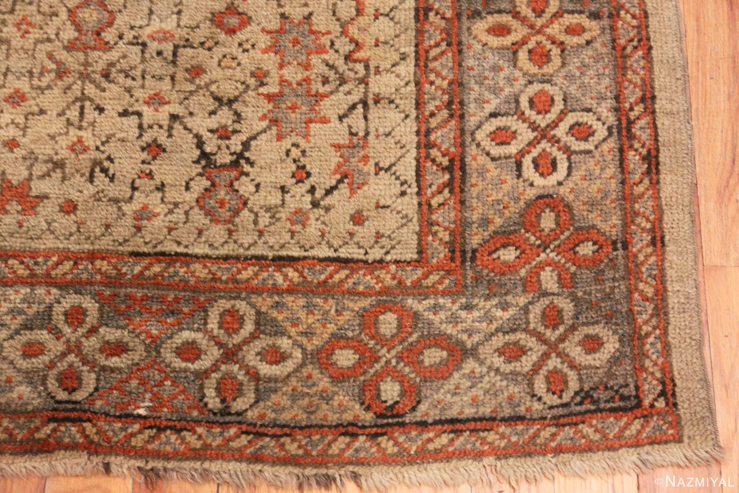 Corner Of Square Antique Turkish Ghiordes Tribal Rug 70873 by Nazmiyal Antique Rugs