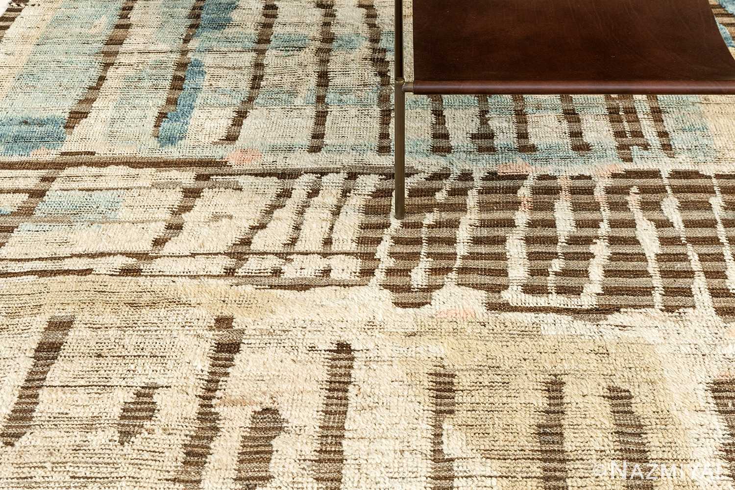 Texture Of Modern Distressed Rug 60691 by Nazmiyal Antique Rugs