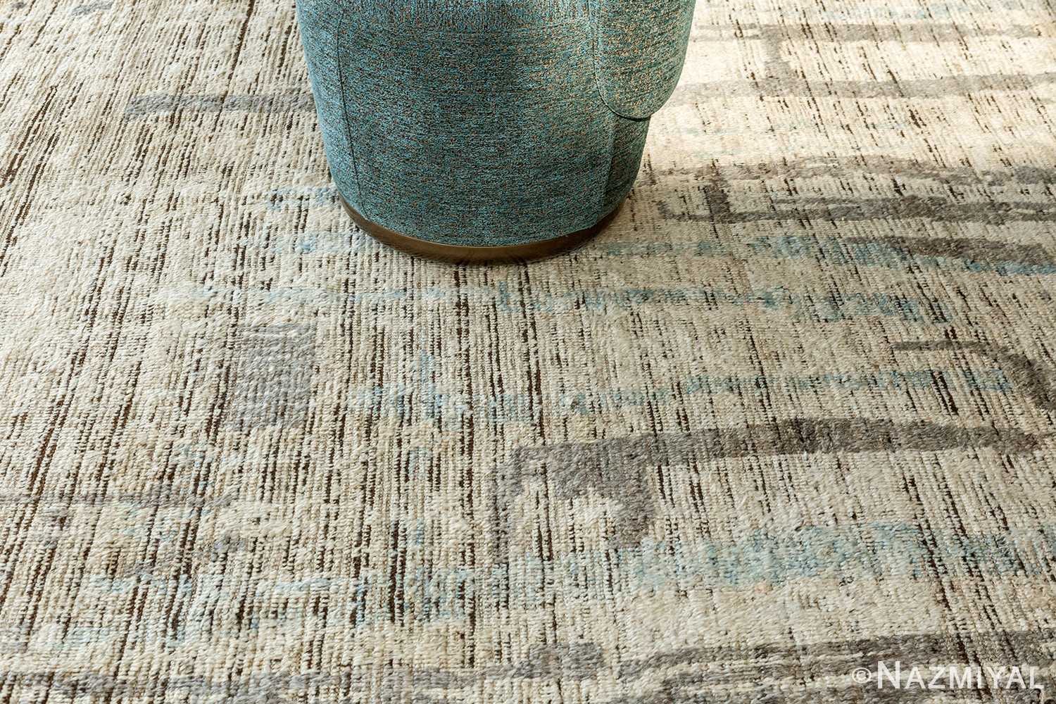 Texture Of Primitive Design Modern Distressed Area Rug 60668 by Nazmiyal Antique Rugs