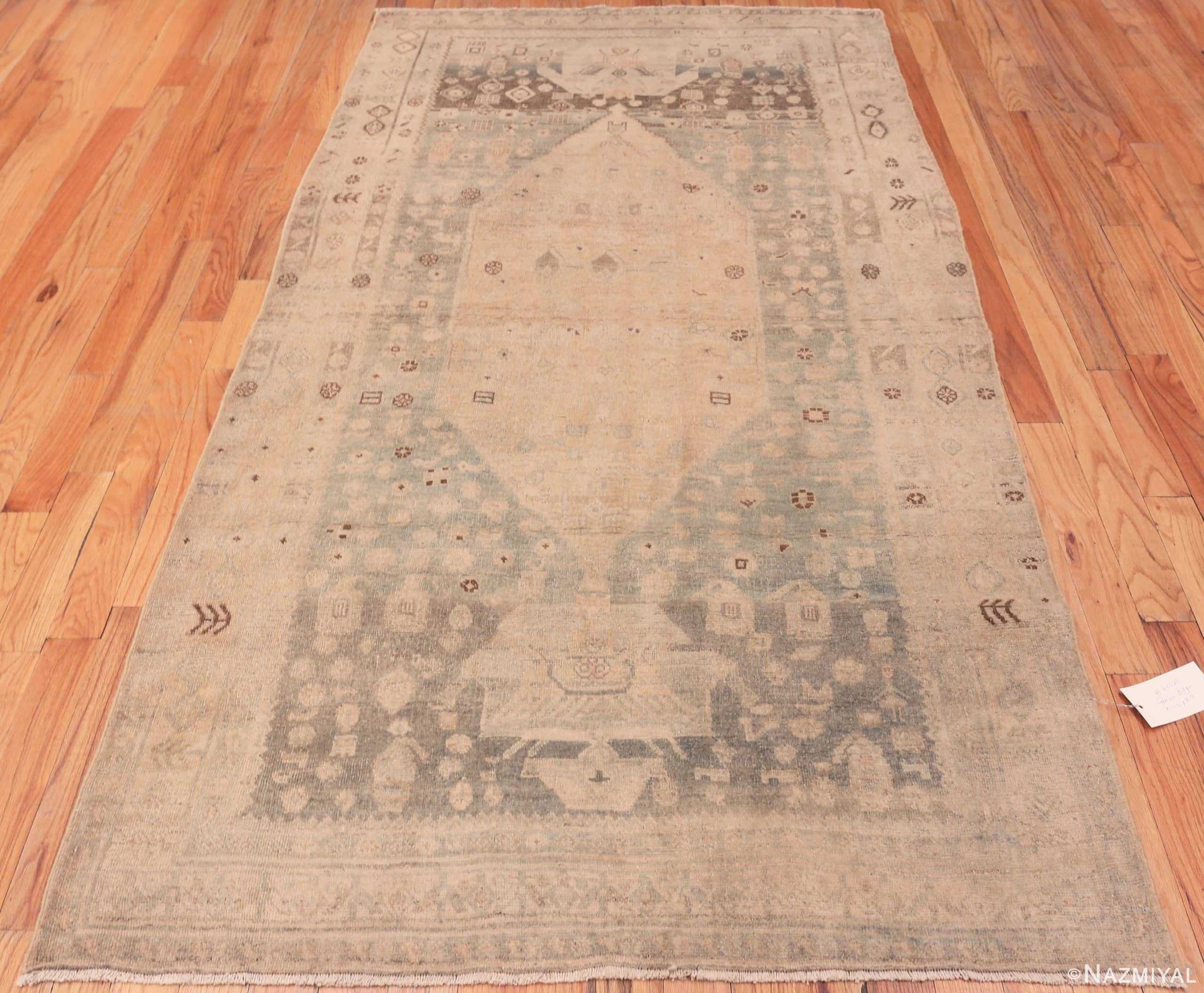 Whole View Of Geometric Small Antique Persian Bidjar Rug 60529 by Nazmiyal Antique Rugs