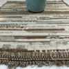 Whole View Of Brown And Blue Modern Distressed Rug 60686 by Nazmiyal Antique Rugs