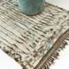 Whole View Of Ivory And Blue Modern Distressed Rug 60685 by Nazmiyal Antique Rugs
