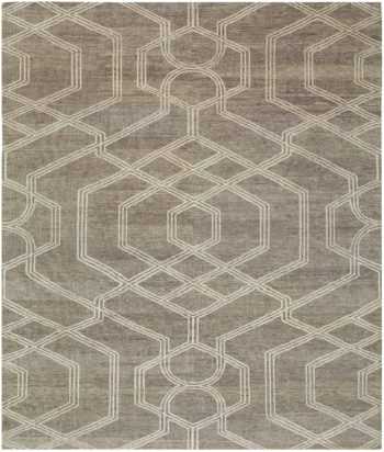 Decorative Geometric Grey Modern Boutique Rug 60731 by Nazmiyal Antique Rugs
