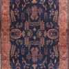Oversized Navy Blue Antique Indian Area Rug 70880 by Nazmiyal Antique Rugs