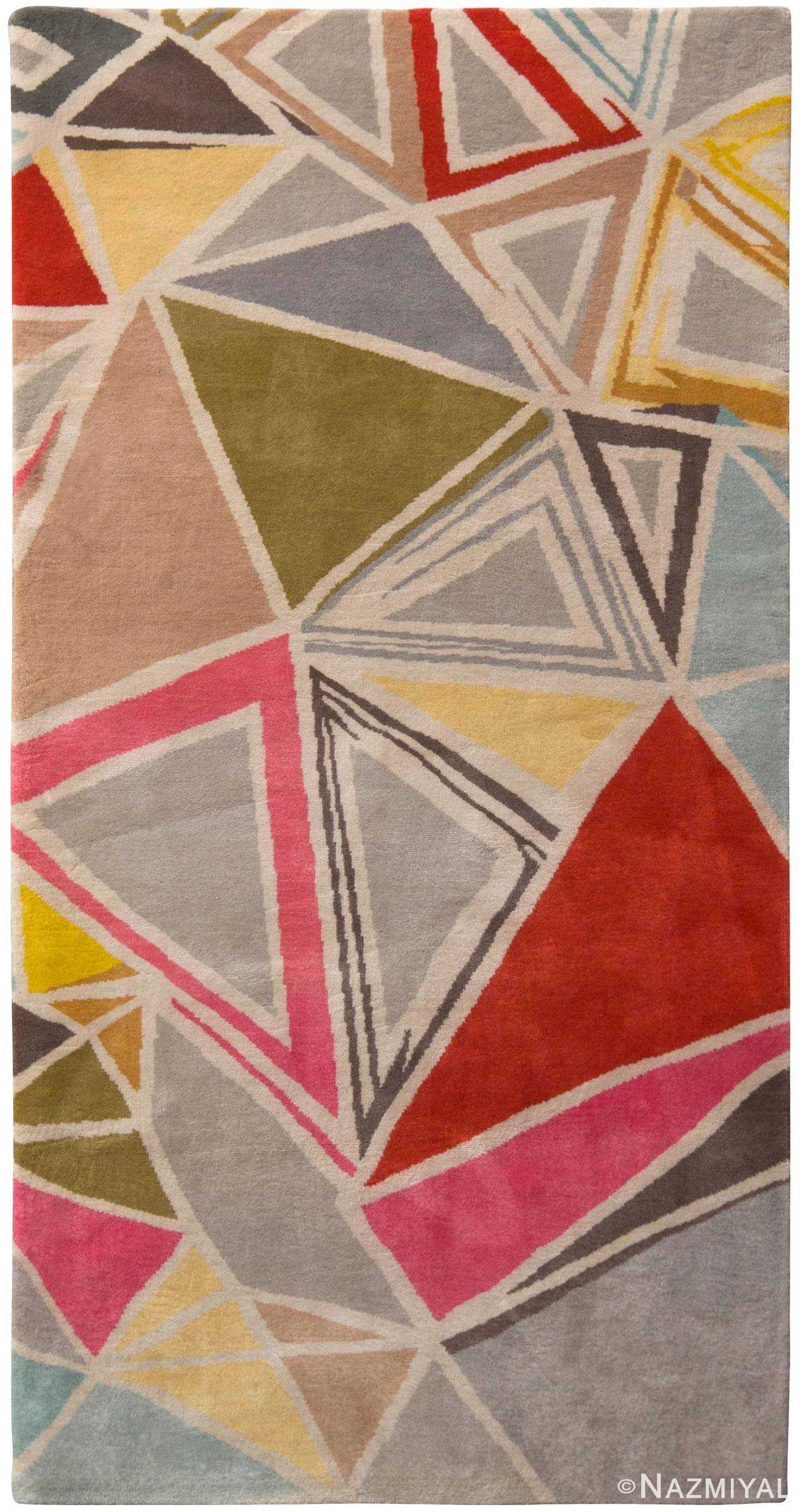 Colorful Mid Century Modern Rug 60751 by Nazmiyal Antique Rugs