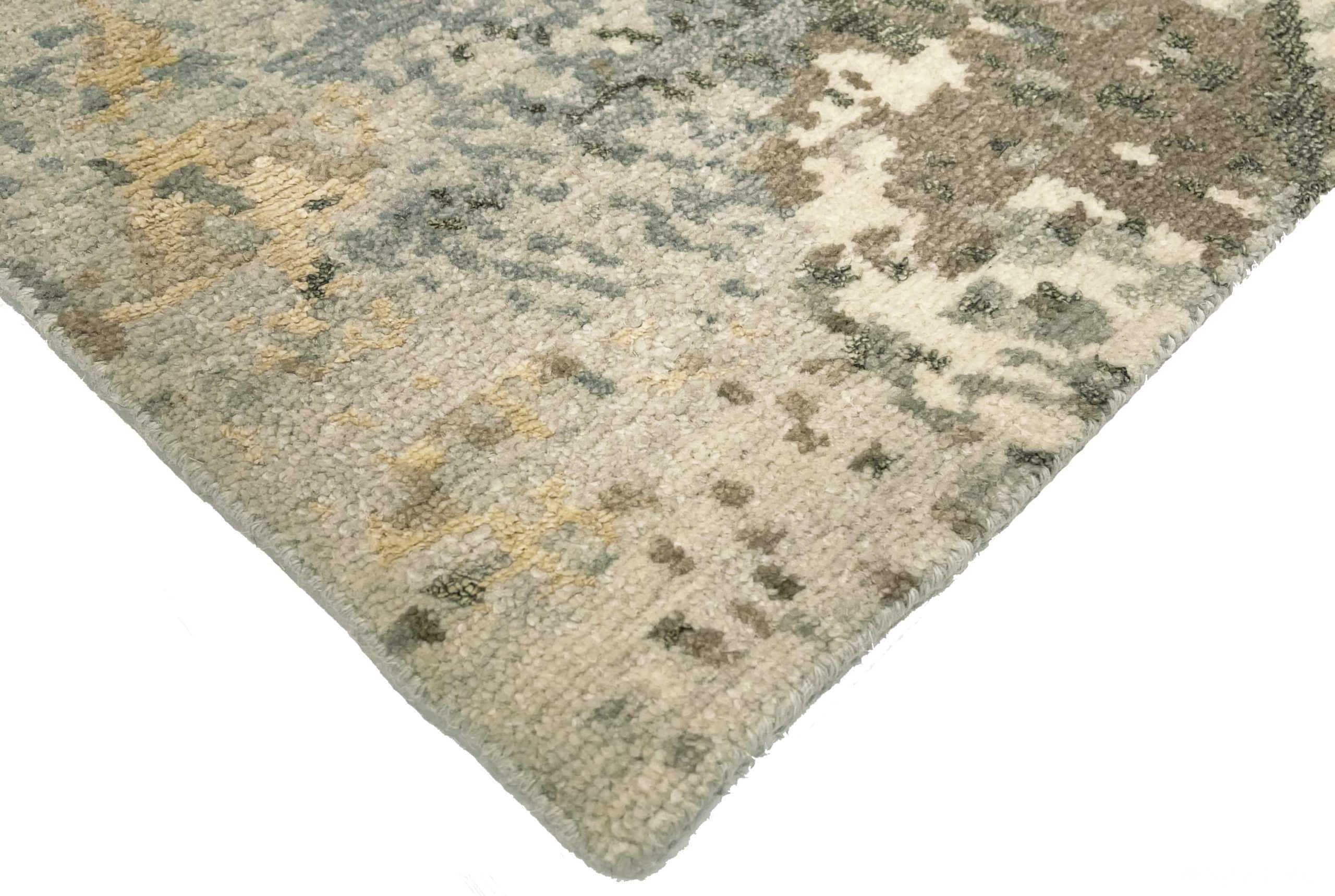 Corner Of Decorative Nature Tones Modern Boutique Area Rug 60728 by Nazmiyal Antique Rugs