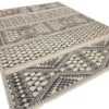 Whole View Of Beige Charcoal Geometric Modern Boutique Area Rug 60741 by Nazmiyal Antique Rugs