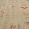 Details Of Green Colorful Geometric Modern Distressed Rug 60821 by Nazmiyal Antique Rugs
