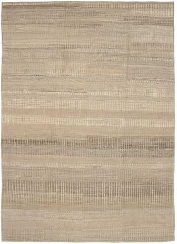 Taupe Textured Modern Distressed Rug 60820 by Nazmiyal Antique Rugs