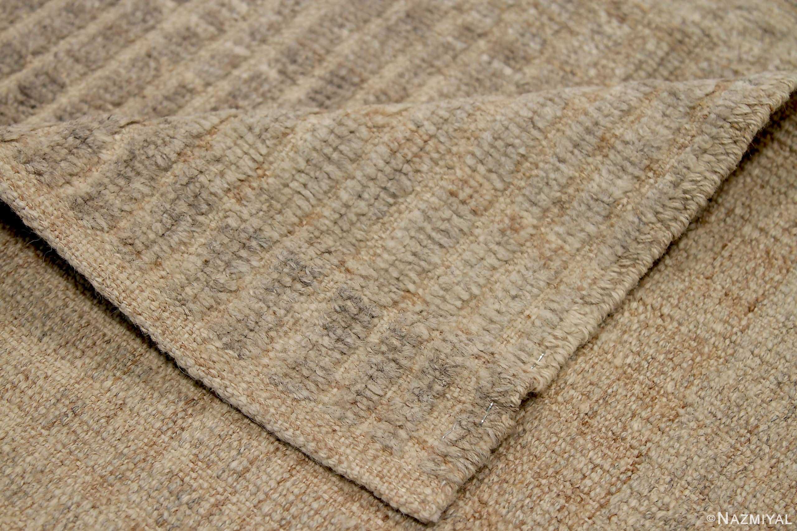 Pile Of Taupe Textured Modern Distressed Rug 60820 by Nazmiyal Antique Rugs