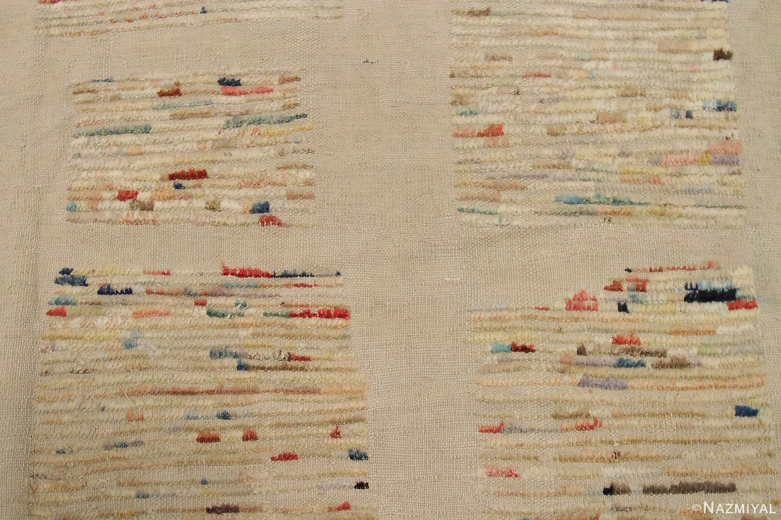 Texture Of Beige Colorful Modern Distressed Rug 60819 by Nazmiyal Antique Rugs