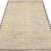 Whole View Of Beige Brown Color Textured Modern Distressed Rug 60826 by Nazmiyal Antique Rugs