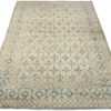 Whole View Of Beige Flower Modern Distressed Rug 60798 by Nazmiyal Antique Rugs