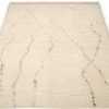 Whole View Of Cream Geometric Modern Distressed Rug 60790 by Nazmiyal Antique Rugs