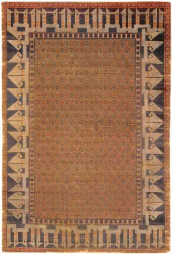 Silk Antique Turkish Seljuk Design Rug 70665 by Nazmiyal Antique Rugs
