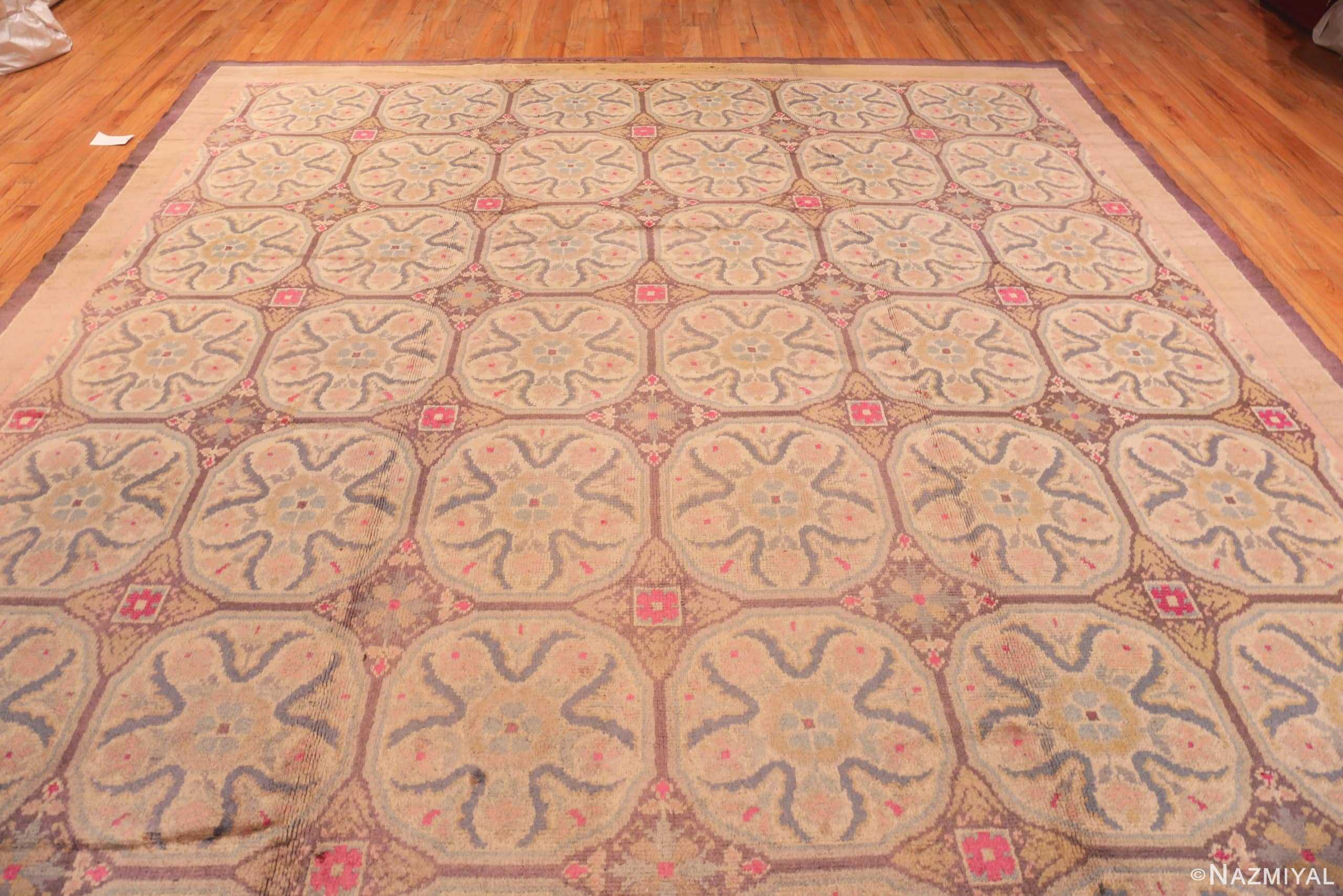Whole View Of Large Antique Spanish Rug 70408 by Nazmiyal Antique Rugs