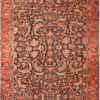 Geometric Antique Persian Heriz Area Rug 71042 by Nazmiyal Antique Rugs