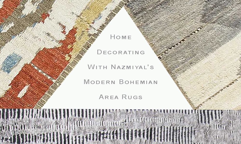 Decoración del hogar con las modernas alfombras bohemias de Nazmiyal