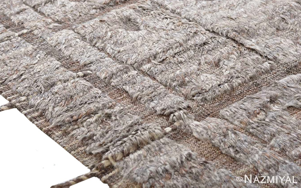 Alfombra bohemia moderna con textura de Nazmiyal Antique Rugs