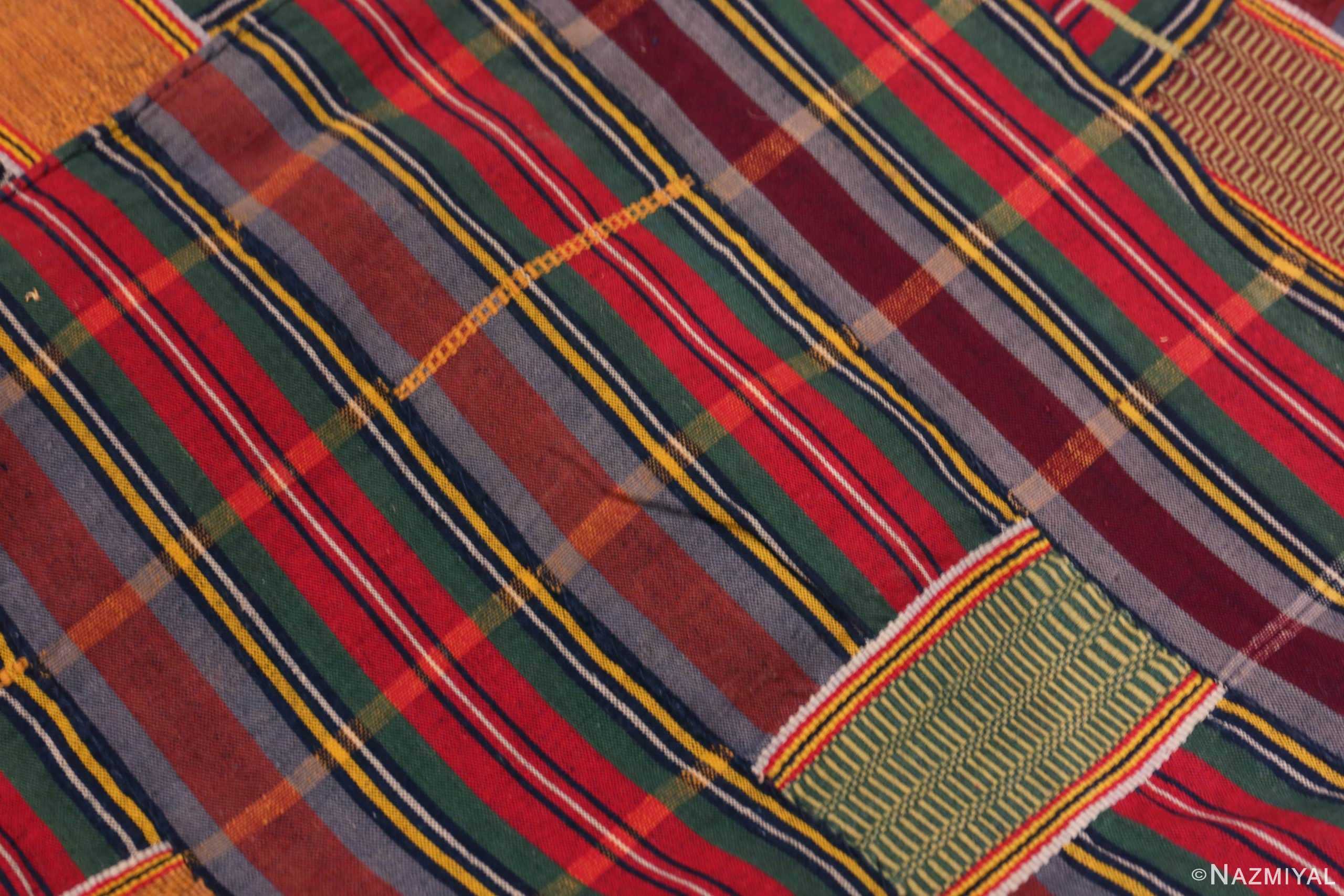 Weave Of Antique African Ewe Kente Textile 70848 by Nazmiyal Antique Rugs