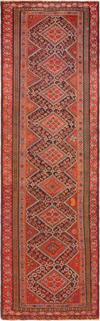 Antique Persian Qashqai Runner Rug 71098 by Nazmiyal Antique Rugs