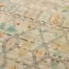 Close Up Of Colorful Berber Design Modern Distressed Runner Rug 60889 by Nazmiyal Antique Rugs