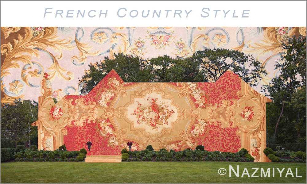 Décoration intérieure et tapis de style campagnard français par Nazmiyal Antique Rugs