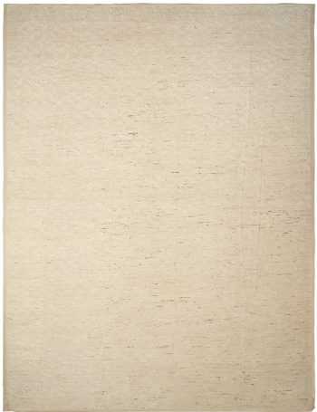 Ivory Modern Distressed 60879 by Nazmiyal Antique Rugs