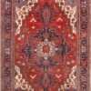 Vibrant Large Antique Persian Heriz Area Rug 71128 by Nazmiyal Antique Rugs
