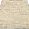 Whole View Of Beige Blue Geometric Modern Distressed 60885 by Nazmiyal Antique Rugs