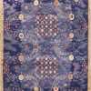 Blue Stunning Modern Silk And Wool Swedish Inspired Rug 60906 by Nazmiyal Antique Rugs