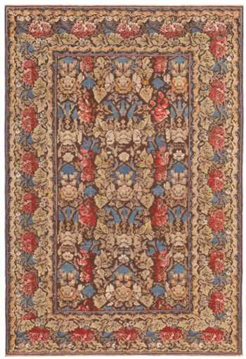 Majestic Antique Ukrainian Floral Rug 71152 by Nazmiyal Antique Rugs