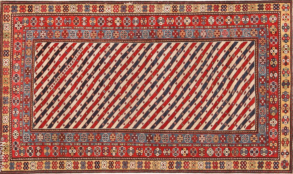 Tribal Antique Caucasian Kuba Rug 71230 by Nazmiyal Antique Rugs