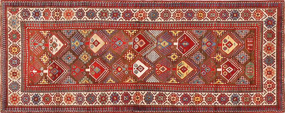 Tribal Antique Caucasian Talish Runner Rug 71163 by Nazmiyal Antique Rugs