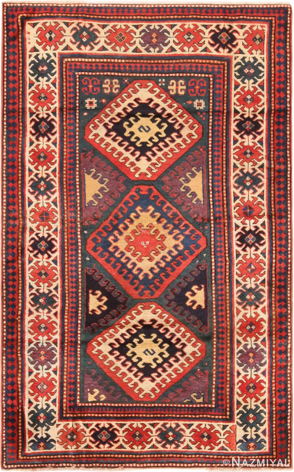 Antique Caucasian Borchalou Kazak Rug 71164 Nazmiyal Antique Rugs