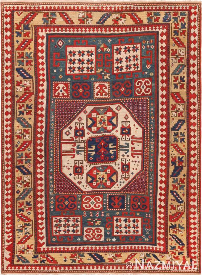 Antique Caucasian Karachopf Kazak Rug 71239 by Nazmiyal Antique Rugs